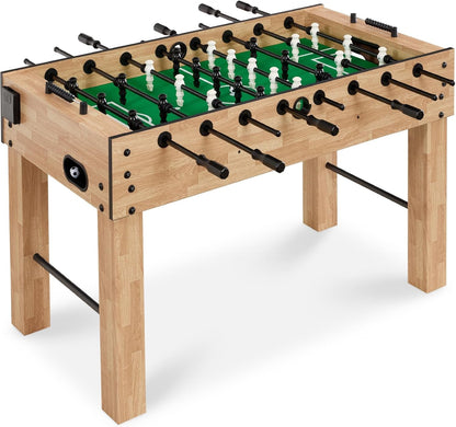 Large 54In Full-Size Foosball Table for Home, Game Room W/ 2 Balls, 2 Cup Holders