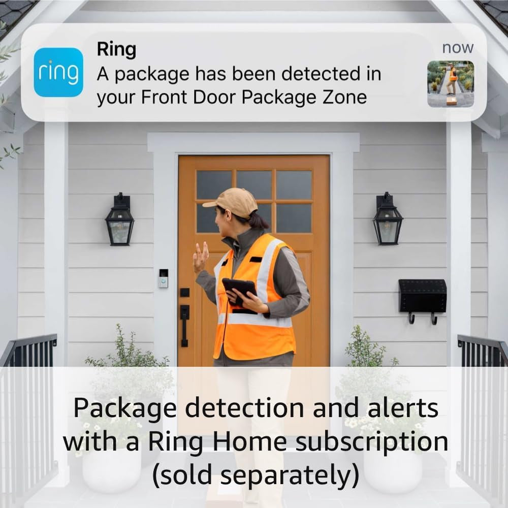 All-New  Battery Doorbell, Head-To-Toe Video, Live View with Two-Way Talk, and Motion Detection &amp; Alerts (2024 Release), Venetian Bronze