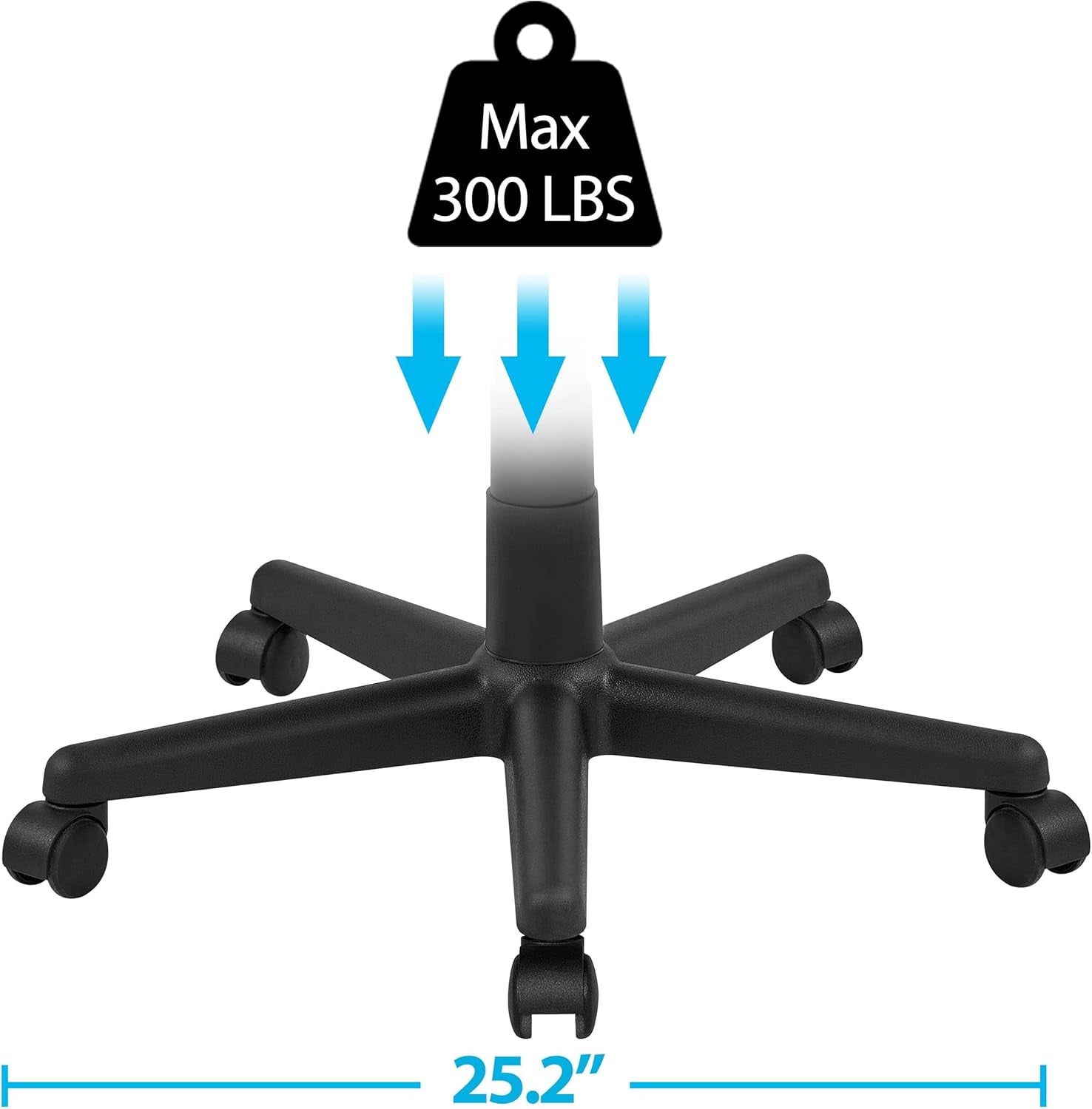 Office Chair High Back Wide Seat Executive Chair Adjustable Desk Chair, PU Leather Managerial Swivel Chair W/Padded Armrest, Big and Tall