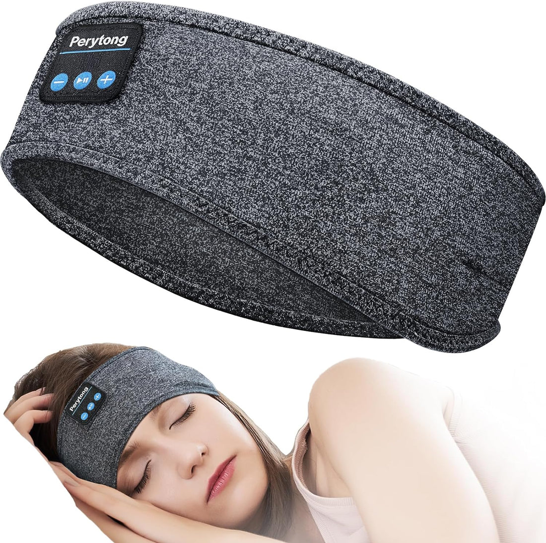 Sleep Headphones Bluetooth Headband, Sports Wireless Earphones Music Sleeping Earbuds with HD Stereo Speaker for Mom Women Men Teen Running Cool Gadgets Unique Gifts