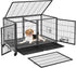 Stackable Dog Crate with Divider 43&