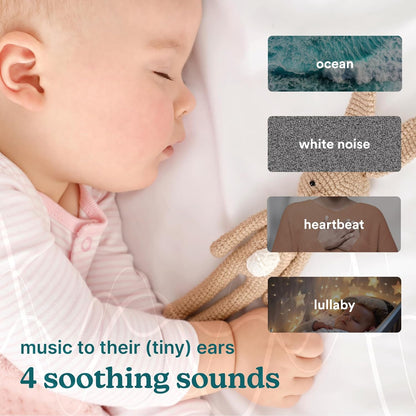 Baby Sound Machine, White Noise Sound Machine for Baby, Travel and Nursery. 4 Soothing Sounds, Integrated Clip, Small and Lightweight.