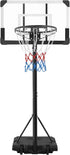 Kids Basketball Hoop Outdoor Portable Basketball Goals Basketball Court Freestanding Basketball Goal Stand 7.4Ft-8.4Ft Height Adjustable for Indoor/Outdoor Sports