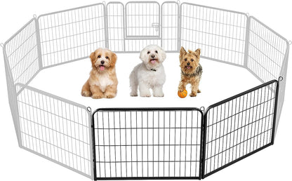 Dog Playpen Indoor, Extra Wide Outdoor Dog Fence Foldable Pet Puppy Exercise Pen for Yard/Garden/Rv Camping, 12 Panels 24 Inch Height X 32 Inch Width