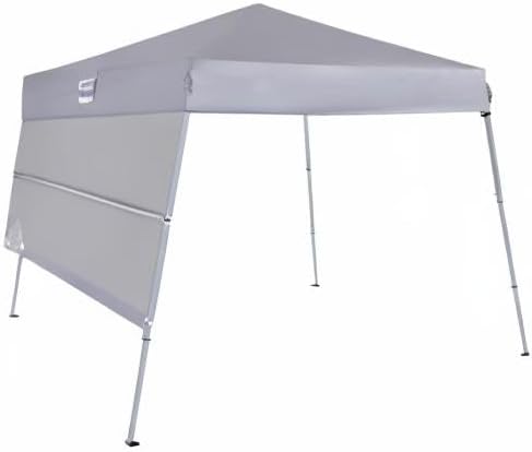 8x8 Ft Easy Set-up Pop Up Canopy Tent with Sidewall, 8 Stakes, 4 Ropes, 4 Sandbags