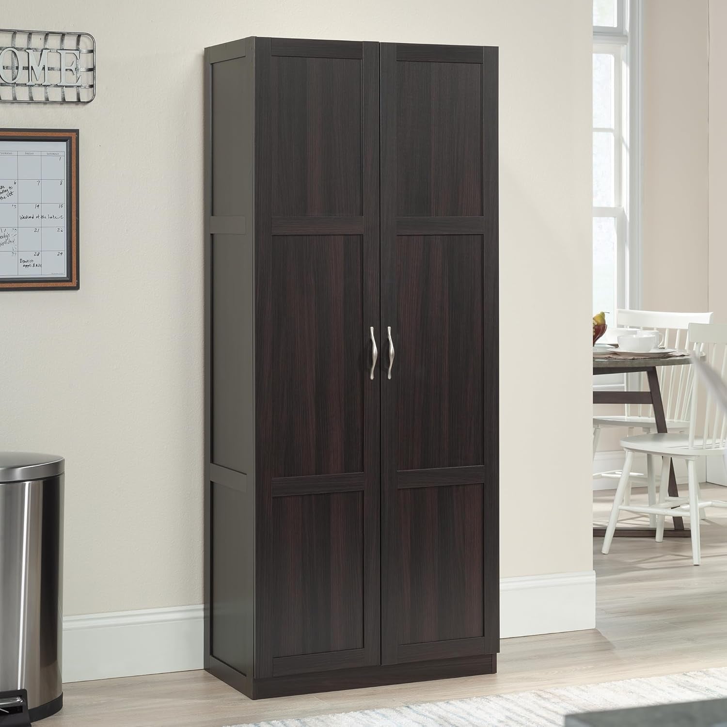 Storage Cabinet/ Pantry Cabinets, 29.61 &quot; X D: 16.02 &quot; X H: 71.50&quot;, Cinnamon Cherry Finish