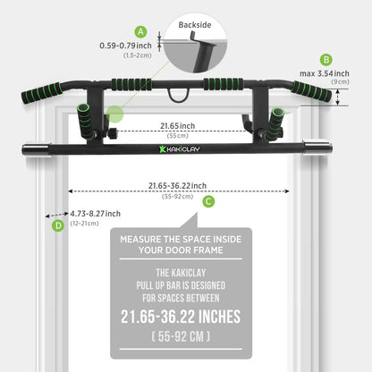 2025 Upgrade Multi-Grip Pull up Bar with Smart Larger Hooks Technology - USA Original Patent, Designed, Shipped, Warranty