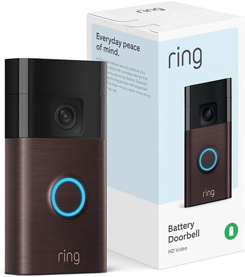 All-New  Battery Doorbell, Head-To-Toe Video, Live View with Two-Way Talk, and Motion Detection &amp; Alerts (2024 Release), Venetian Bronze