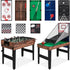 13-In-1 Combo Game Table Set for Home, Game Room, Friends & Family W/Ping Pong, Foosball, Basketball, Air Hockey, Archery, Chess, Checkers, Shuffleboard, Bowling