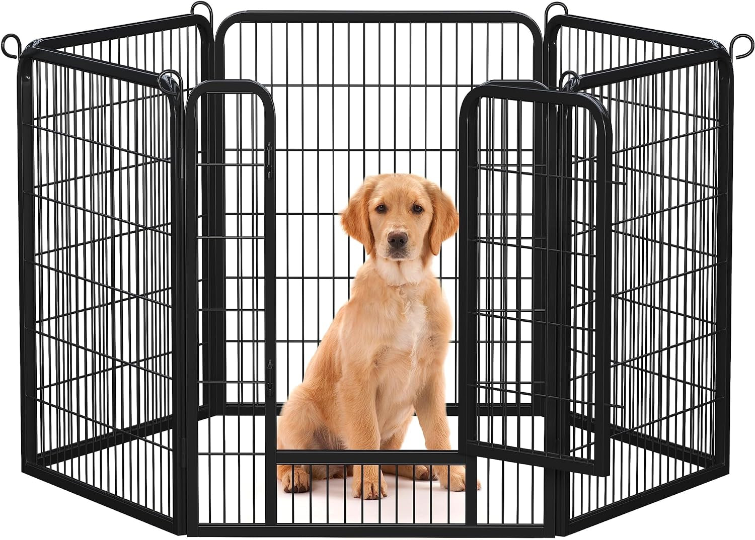 Dog Playpen Indoor, Extra Wide Outdoor Dog Fence Foldable Pet Puppy Exercise Pen for Yard/Garden/Rv Camping, 12 Panels 24 Inch Height X 32 Inch Width