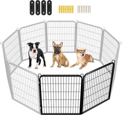 Dog Playpen Outdoor 24 Inch 6 Panels Indoor Dog Fence Metal Dog Pen Heavy Duty Pet Exercise Pen for Rv/Camping/Garden