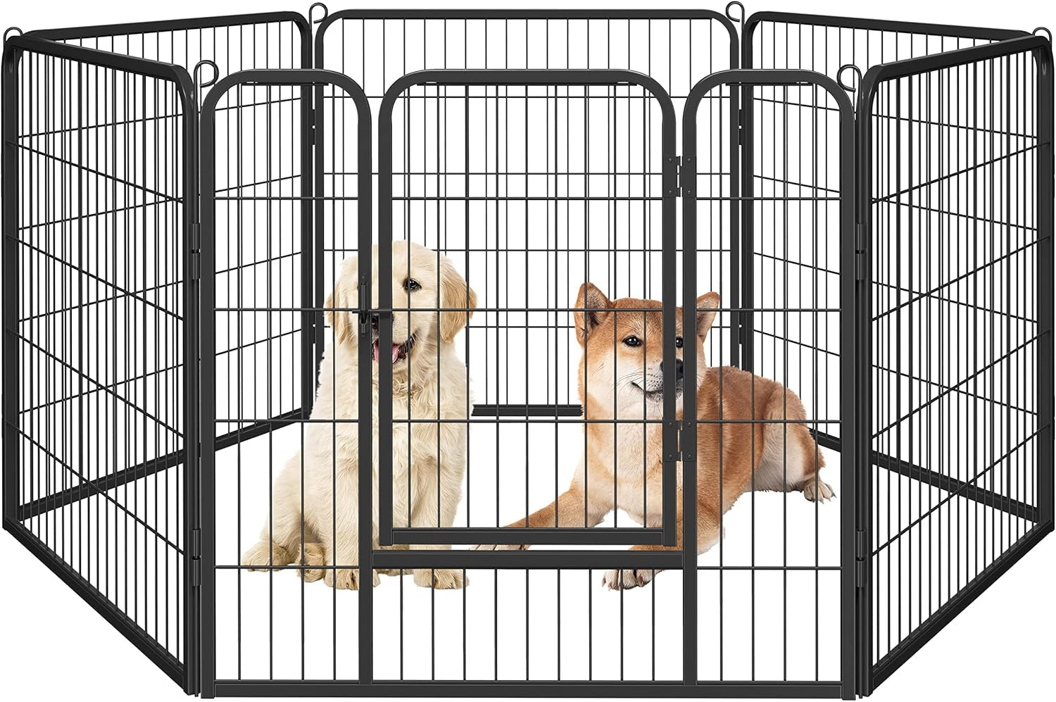 Dog Playpen Indoor, Extra Wide Outdoor Dog Fence Foldable Pet Puppy Exercise Pen for Yard/Garden/Rv Camping, 12 Panels 24 Inch Height X 32 Inch Width