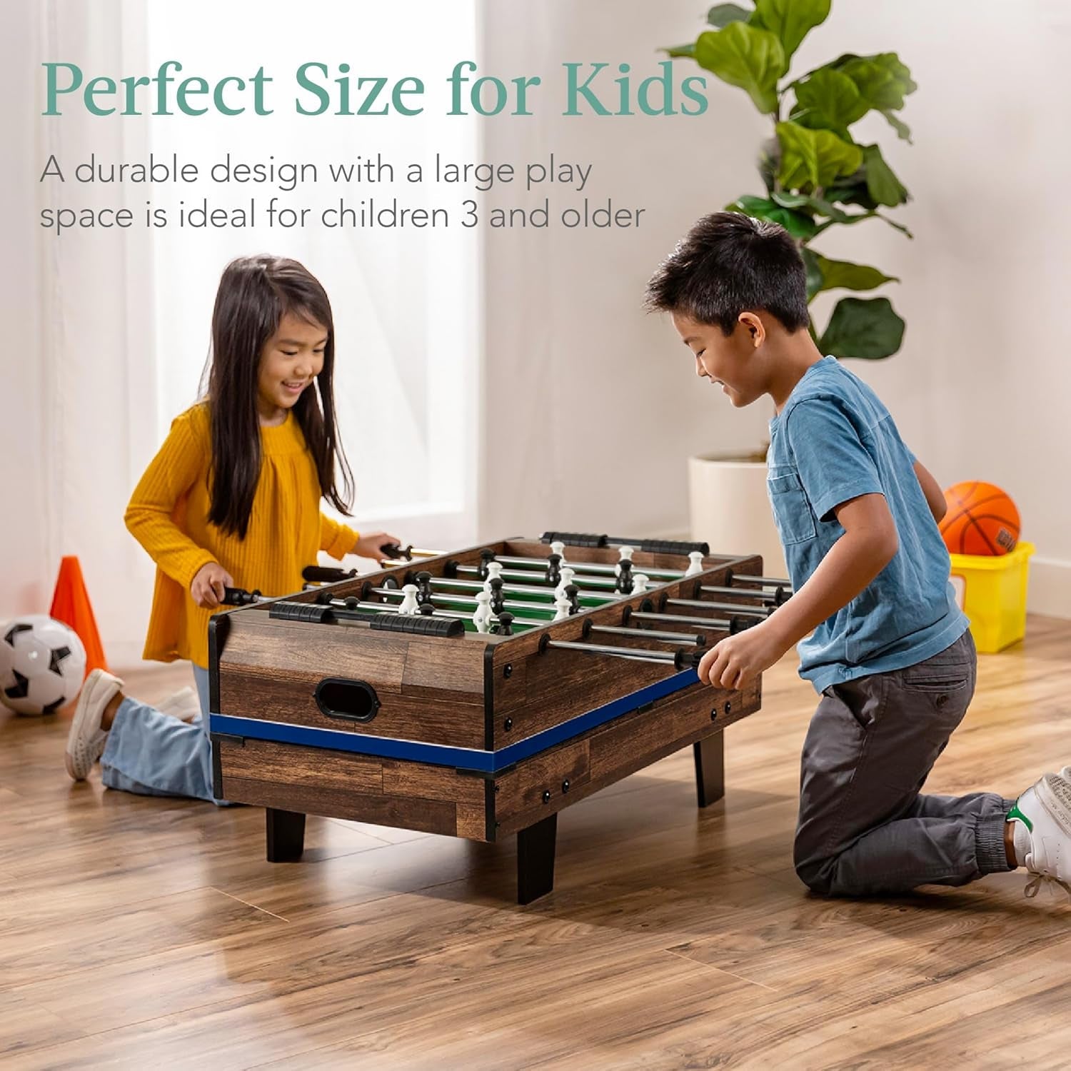 11-In-1 Kids Combo Game Table Set for Home, Game Room W/Ping Pong, Foosball, Table Hockey, Chess, Checkers, Shuffleboard, Bowling, 5 Accessory Bags