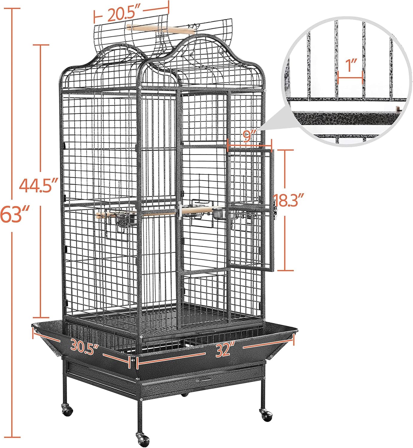 Extra Large Bird Cage 63&