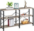 Console Table with Storage Shelves, 3-Tier Industrial Entryway Table, 55 Inch Long behind Couch Sofa Table for Entryway/Living Room/Hallway/Bedroom, Gray