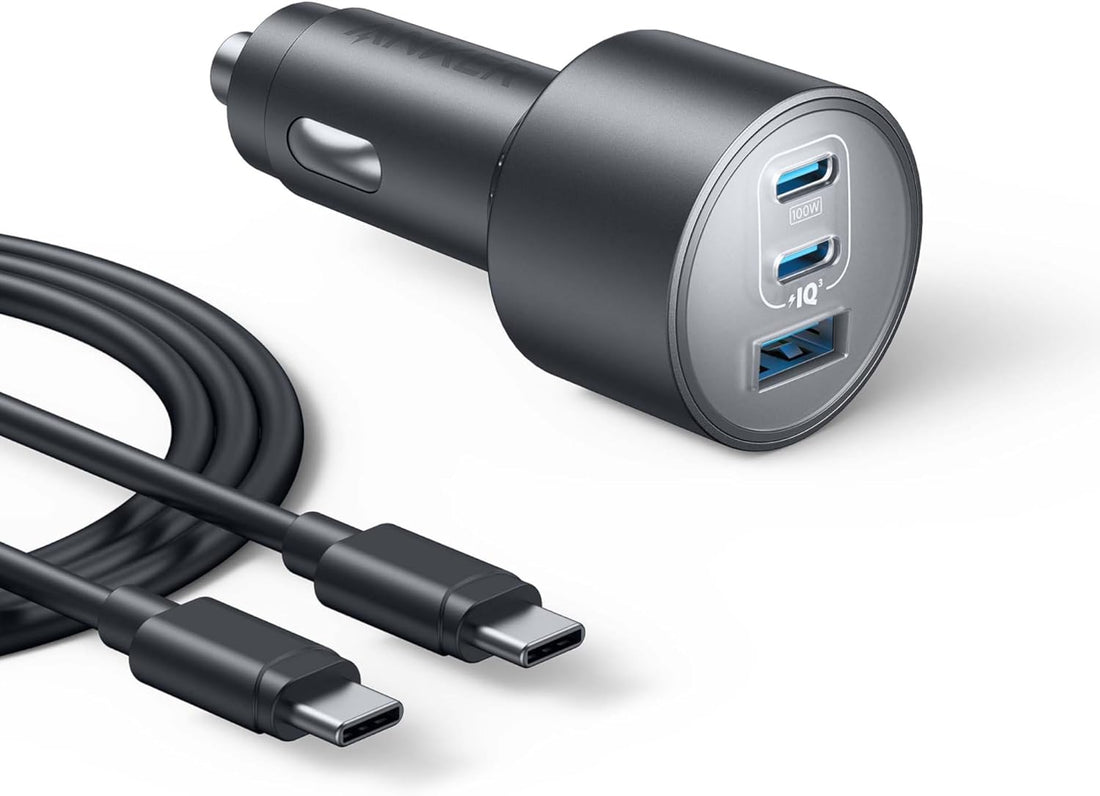 Iphone 16 USB-C Car Charger, 167.5W Max 3-Port Ultra-Compact Type-C Fast Iphone Car Charger, for Macbook Pro/Air, Iphone 15/14 / 13 Series, Samsung S24 / S23, Ipad Pro, Airpods, and More