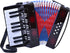 Accordion 17 Piano Keys 8 Bass Button Accordion,Kids Musical Instrument,Mini Accordian Gift