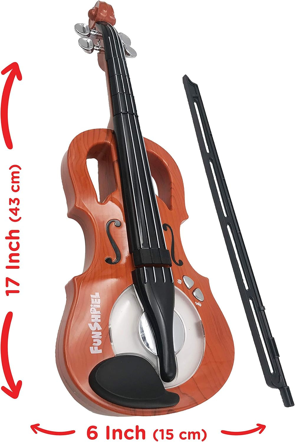 Toy Violin – Premium Kid’S Violin for Beginners, Electrical Kids Violin with 7 Songs – Adjustable Rhythm – Small Electrical Musical Instrument for 5-6-Year-Olds – High-Tech Violin with Demo Sounds