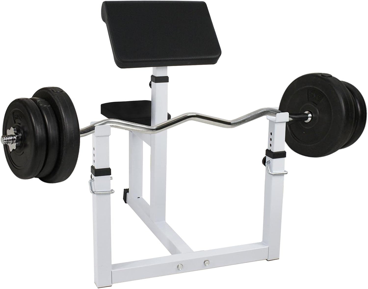 Preacher Curl Bench Arm Curl Weight Bench Weightlifting, Biceps Triceps Muscle Strength Training