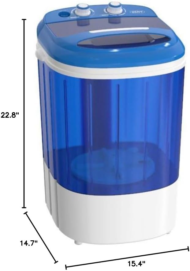 8 lbs Semi-Automatic Compact Portable Mini Washing Machine