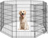 Dog Pen Pet Exercise Pen Metal Dog Fence with Door for Dogs/Cats or Small Animals Outdoor & Indoor Use, 8 Panel 36.5" High