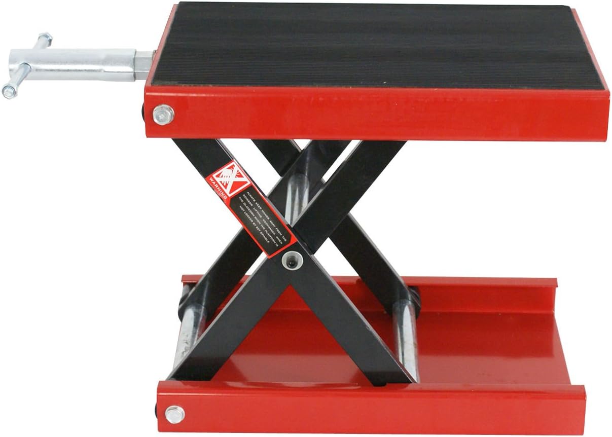 1100 LB Wide Deck Motorcycle Center Scissor Lift Jack Repair Hoist Stand Bikes ATVs