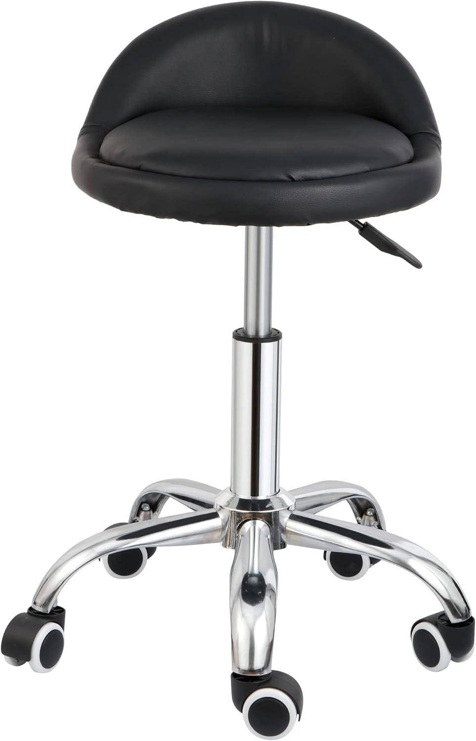 Adjustable Hydraulic Rolling Stool Swivel Salon &amp; Spa Chair with Backrest