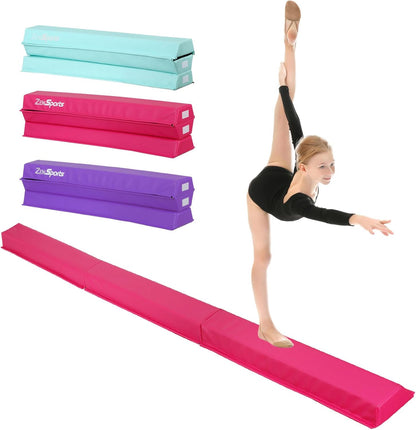 9ft Folding Gymnastics Balance Beam with Anti-Slip Base