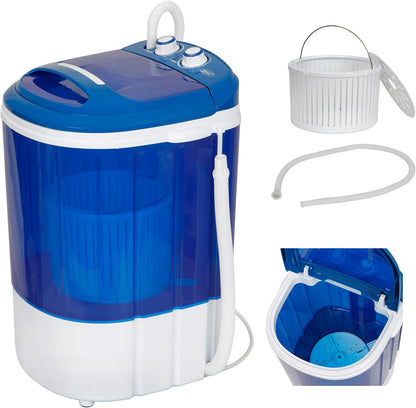 8 lbs Semi-Automatic Compact Portable Mini Washing Machine