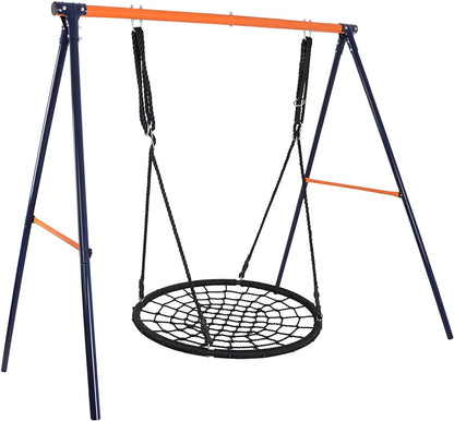 48 Inch Web Tree Swing with Heavy Duty Metal Frame for Kids &amp; Adults - 440 LBS Capacity