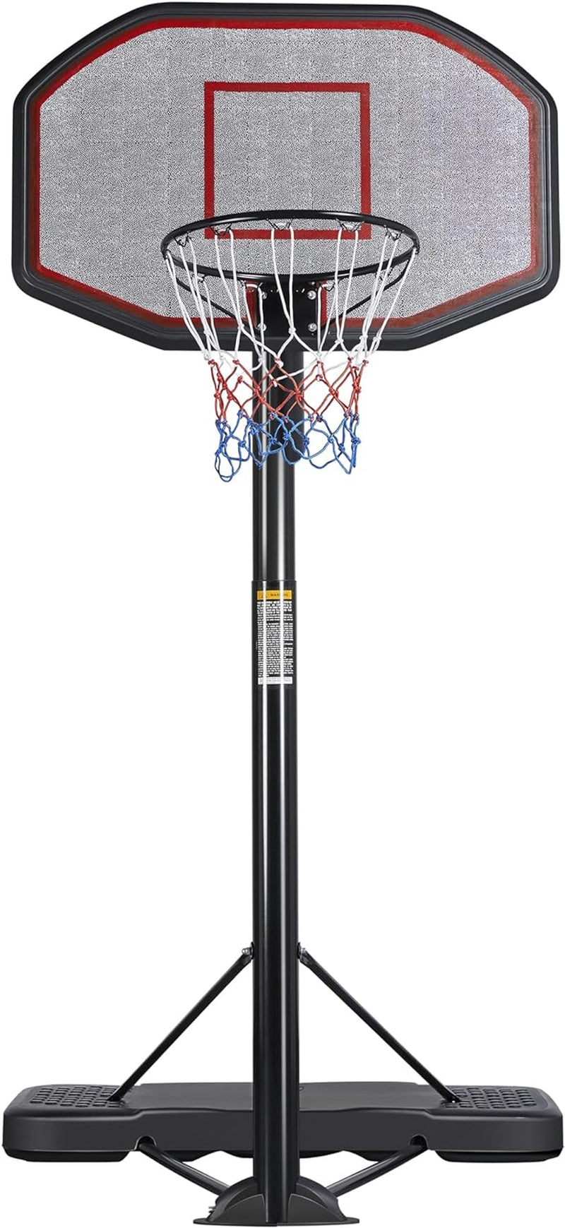 Basketball Hoop Outdoor for Adults Portable Basketball Hoop Basketball Goals Indoor 9-12Ft Height Adjustable Basketball Court Stand with 43 Inch Basketball Backboard