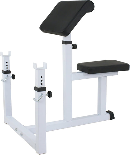 Preacher Curl Bench Arm Curl Weight Bench Weightlifting, Biceps Triceps Muscle Strength Training