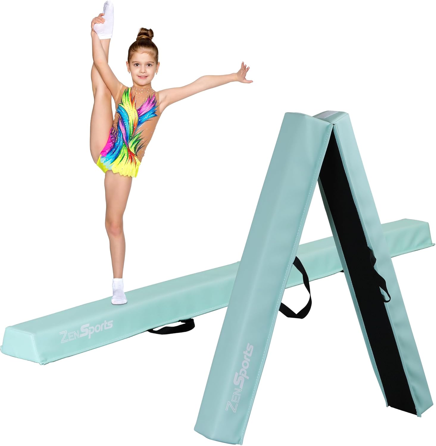 6ft Folding Gymnastics Balance Beam With Anti-Slip Base