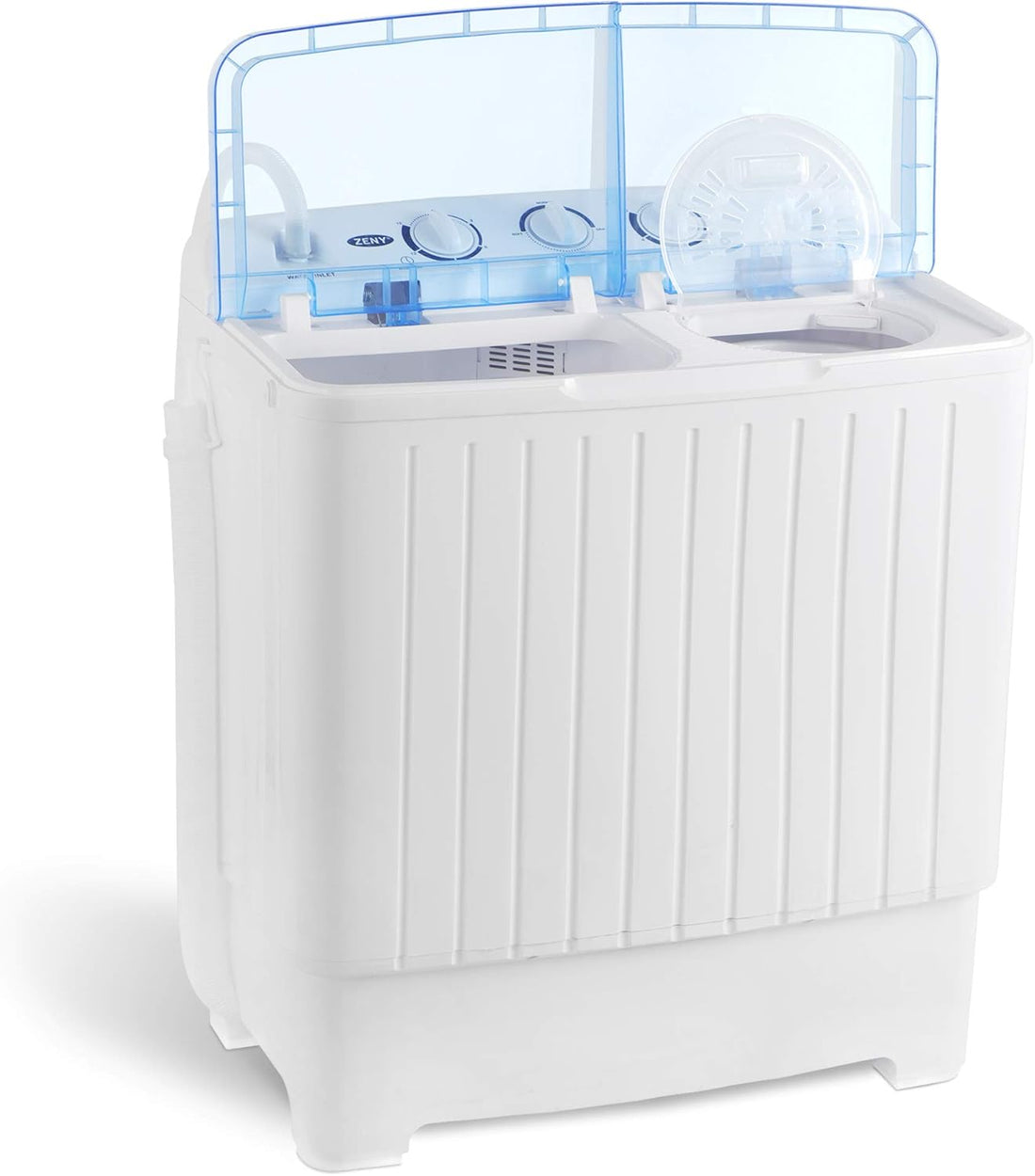 17.6lbs Portable Semi-Automatic Compact Twin Tub Laundry Washing Machine