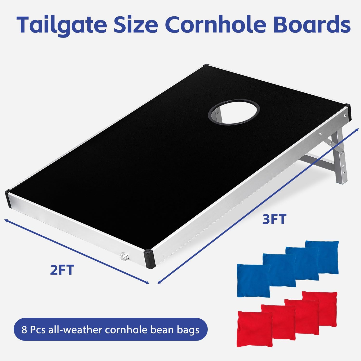 3x2 ft Portable Aluminum Corn Hole Boards