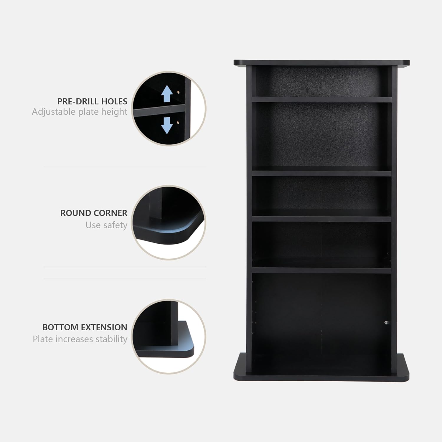 36&quot; Multimedia Storage Cabinet &amp; Organizer