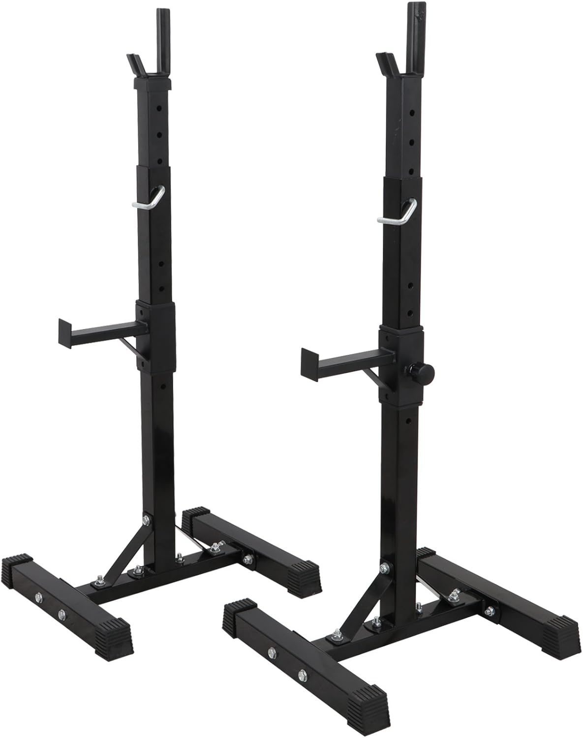 Adjustable Squat Rack Stand Weight Lifting Rack for Home Gym Strength Training Max Load 550LB