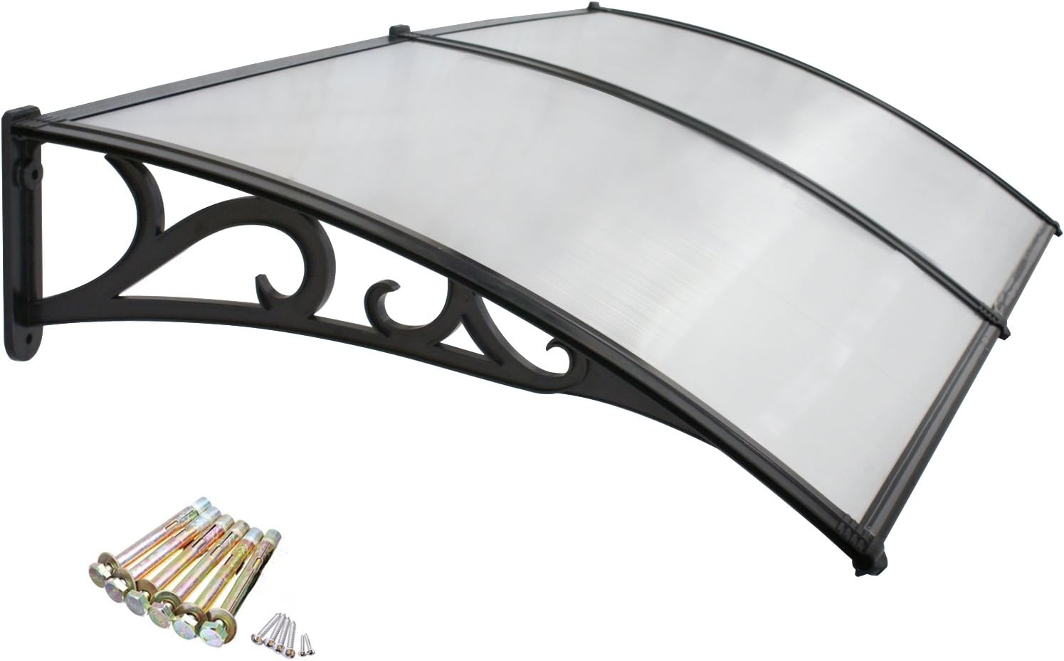 40&quot;x 80&quot; Window Awning Canopy Overhead Door Awning Polycarbonate Cover