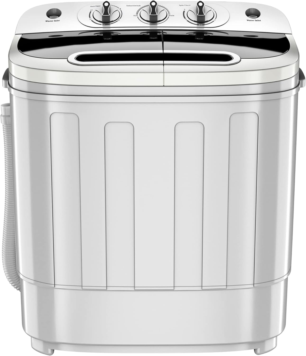 13lbs Portable Mini Twin Tub Washer and Dryer Combo Washing Machine