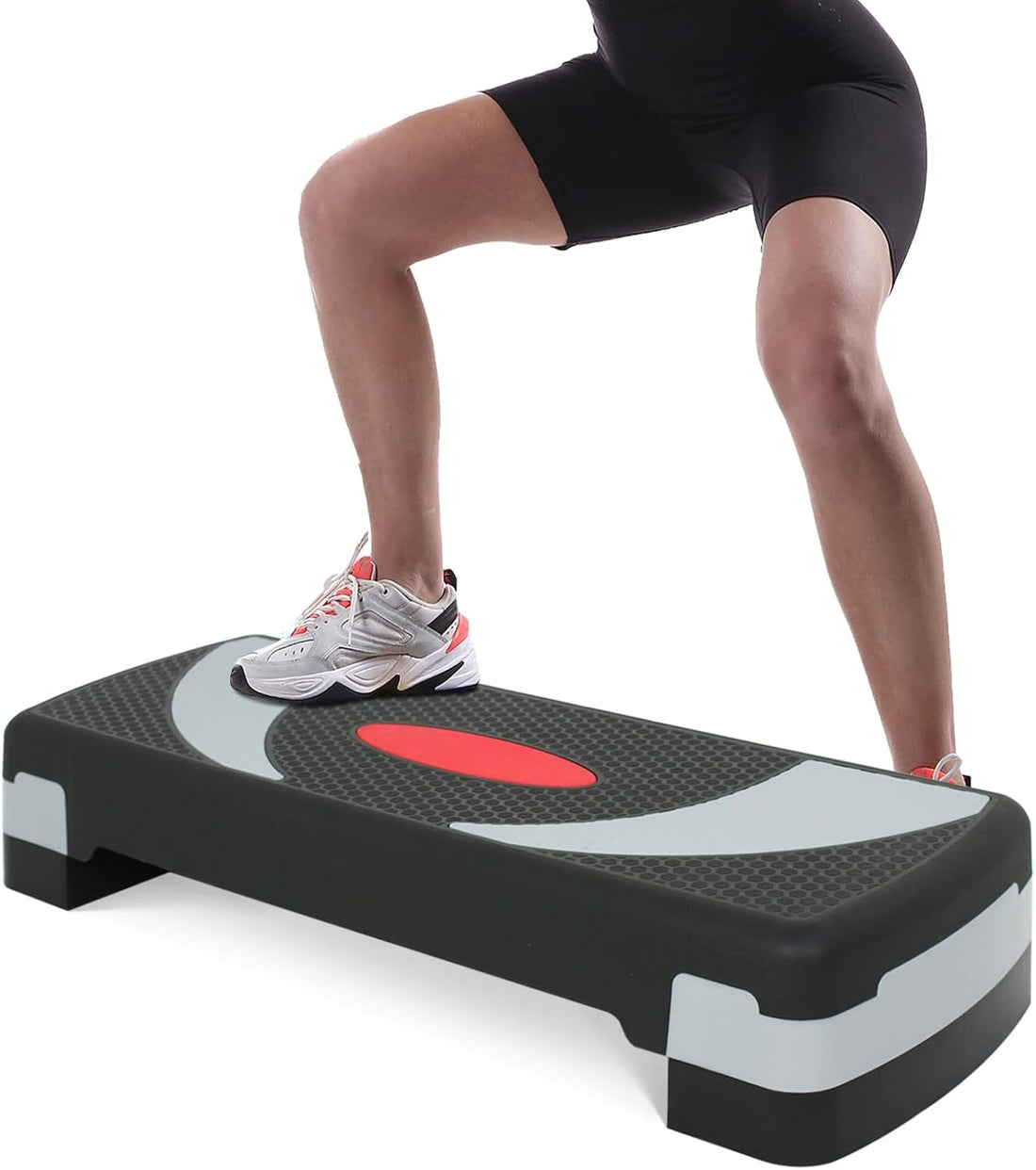 31’’ Adjustable Aerobic Step Exercise Stand Up Steppers with Stable Risers