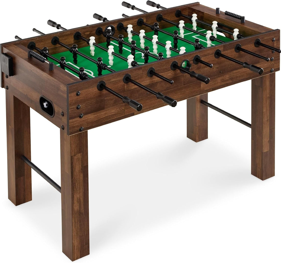 Large 54In Full-Size Foosball Table for Home, Game Room W/ 2 Balls, 2 Cup Holders