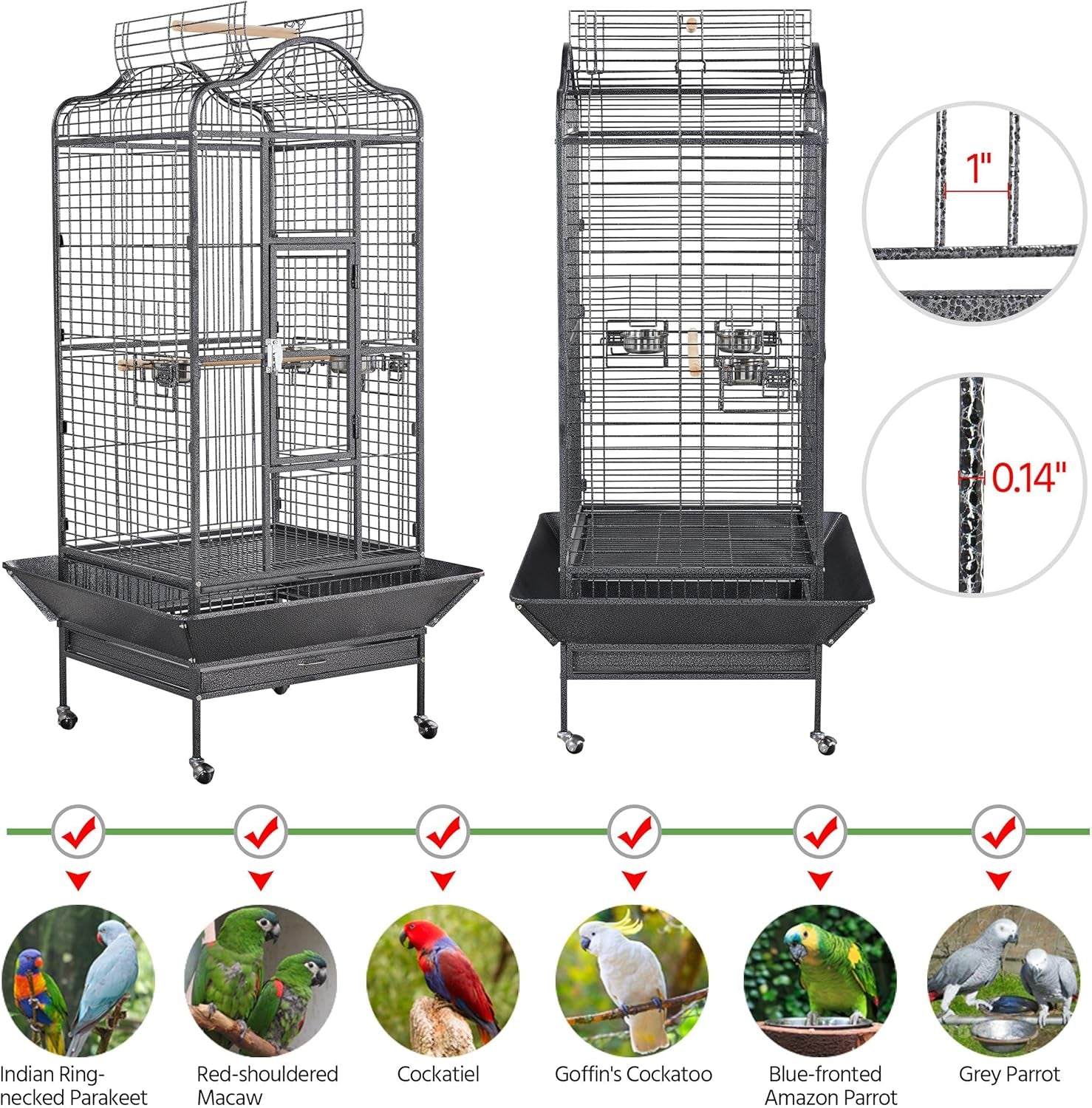 Extra Large Bird Cage 63&