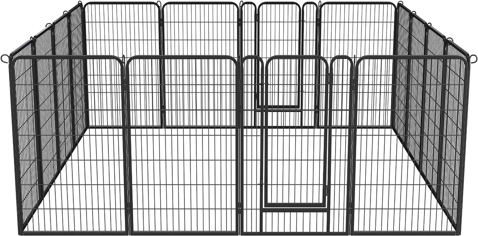 Dog Playpen Outdoor 24 Inch 6 Panels Indoor Dog Fence Metal Dog Pen Heavy Duty Pet Exercise Pen for Rv/Camping/Garden