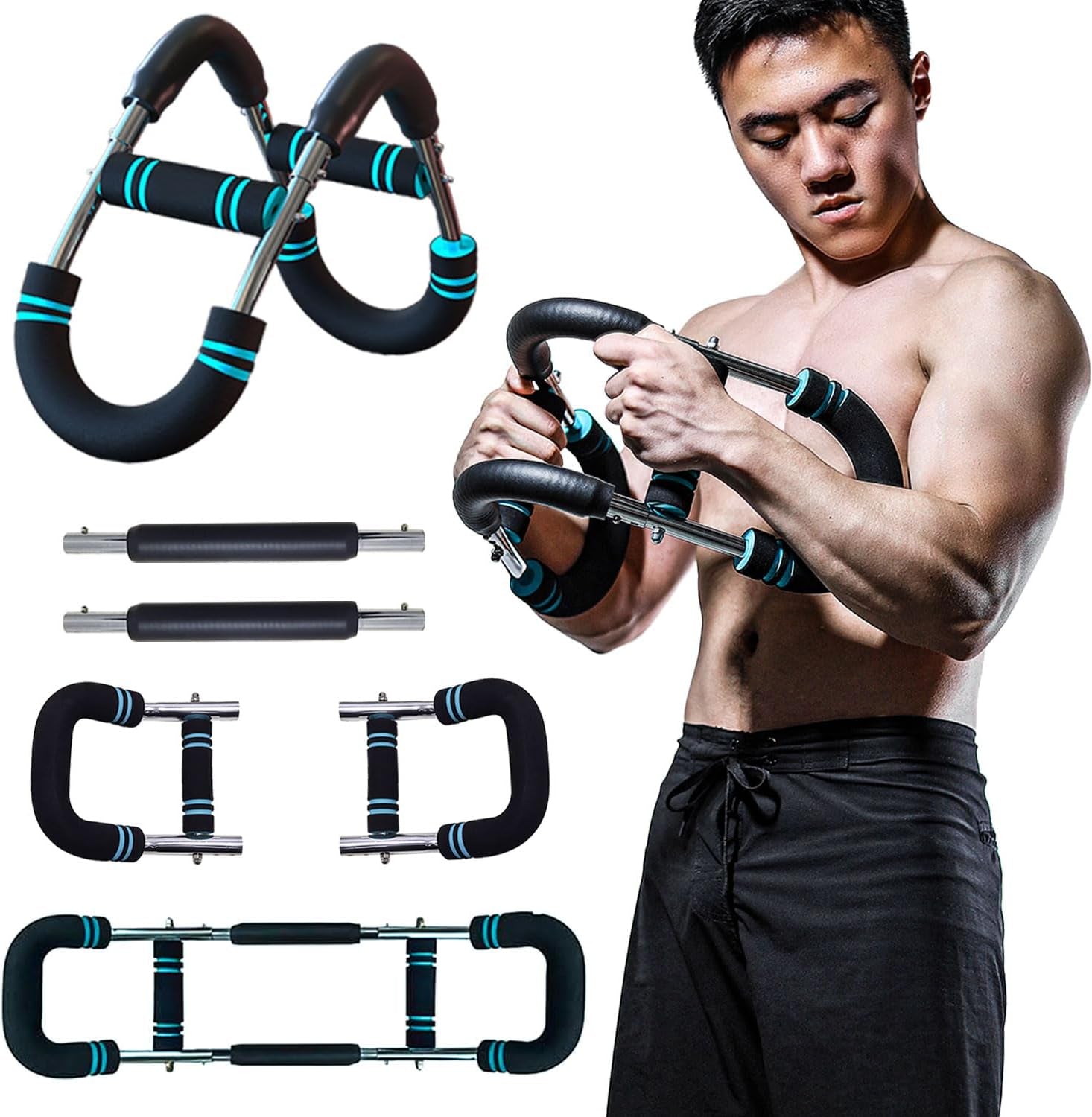 The Ultimate Arm Trainer. Adjustable Chest Expander, Arm Exerciser. Shoulder Muscle Training Fitness Equipment, Upper Body Strength Training Machine. Portable Spring Resistance Home Fitness Equipment.