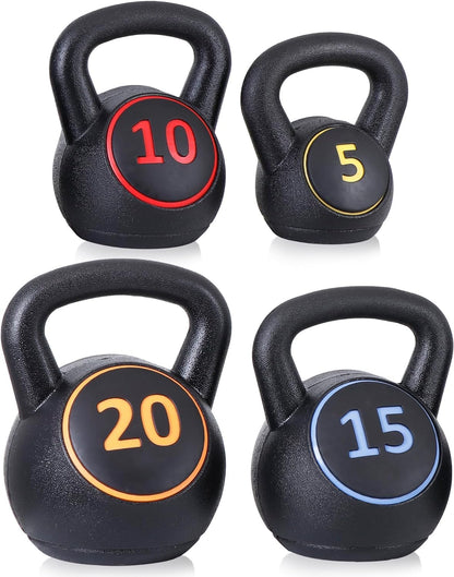 4-Piece Kettlebells Weights for Dumbbel Weights Exercise