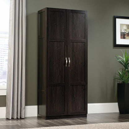 Storage Cabinet/ Pantry Cabinets, 29.61 &quot; X D: 16.02 &quot; X H: 71.50&quot;, Cinnamon Cherry Finish