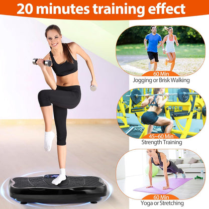 Full Body Vibration Plate Exercise Machine for Home Workout, Weight Loss