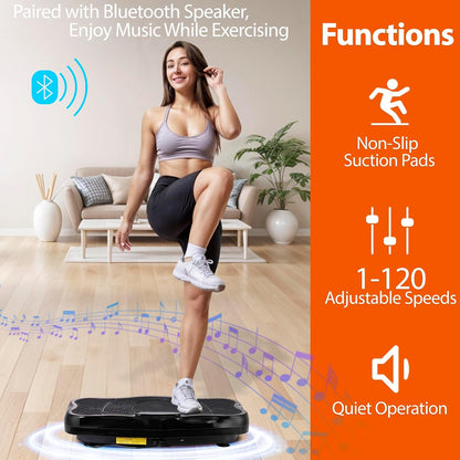 Full Body Vibration Plate Exercise Machine for Home Workout, Weight Loss