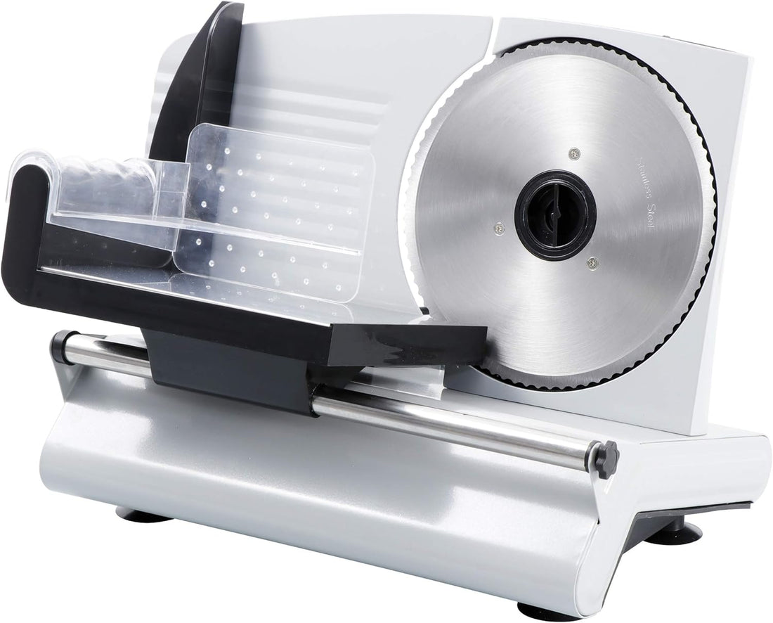 Professional Stainless Steel Electric Meat Slicer Food &amp; Vegetable Cutter with Removable 7.5&quot; Blade