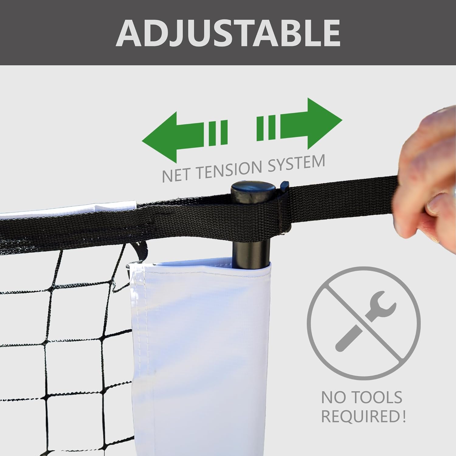 Portable Pickleball Net Set System with Metal Frame and 22FT Regulation Size Pickball Net with Carry Bag